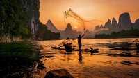 470 - SUNSET FISHING - LEUNG KWOK TUNG - macao <div