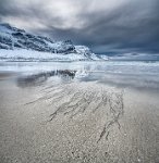 150 - NORWEGIAN BEACH IN WINTER - STENGER CHRIS - netherlands <div