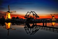 37 - KINDERDIJK BIJ AVOND - DISCART CHRIS - belgium <div