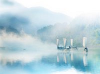 159 - F4 FISHING IN THE MORNING - HE YUNSHENG - china <div