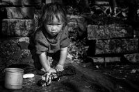 290 - CHILD WASHERWOMAN - TOMASSI ANTONELLA - italy <div