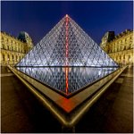 170 - PYRAMIDE DU LOUVRE - DEBIEVE ALBERT - france <div