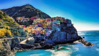 31 - COLORFUL MANAROLA VILLAGE IN ITALY - NARAYANAN VIJAYARAGHAVAN - India <div
