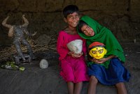 398 - CHILD WITH GODDESS - BISWAS MONOJ - India <div