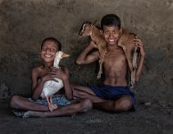 464 - CHILDHOOD PLAY - BISWAS MONOJ - India <div